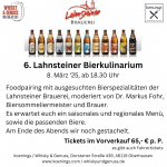 6. Lahnsteiner Bierkulinarium - Foodpairing mit ausgesuchten Bieren