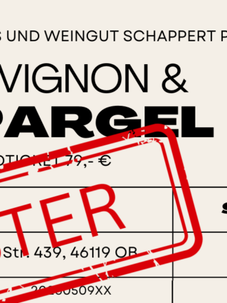 Sauvignon und Spargel Verkostung und Menue 9.5.2026